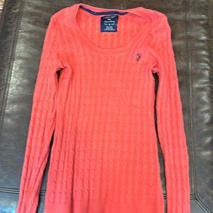 Salmon colored Polo sweater size small